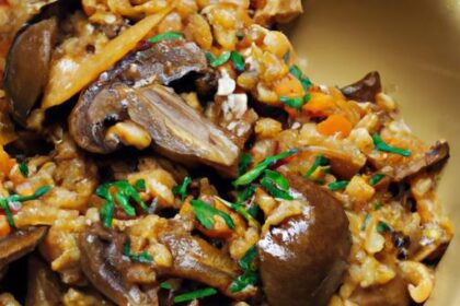 Hearty One-Pot Farro with Mushrooms and Thyme Delight