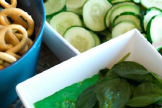 Wholesome Low-Carb Spinach Dip Paired with Fresh Veggie Sticks