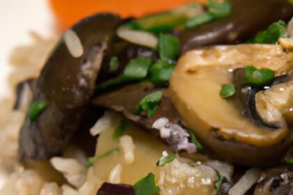 Savor the Earthy Elegance of Wild Rice Pilaf with Mushrooms