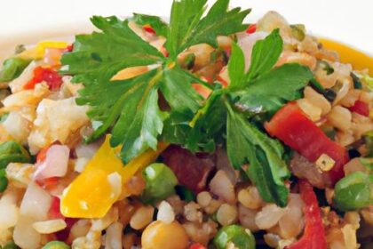 Savor the Flavors: Turkish Lentil & Bulgur Salad Delight