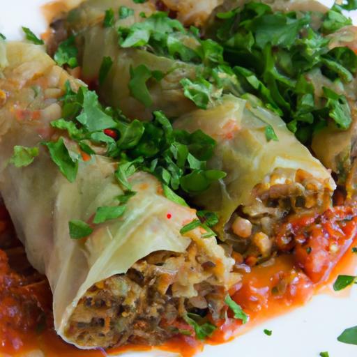 Hearty Vegan Stuffed Cabbage Rolls with Savory Lentils