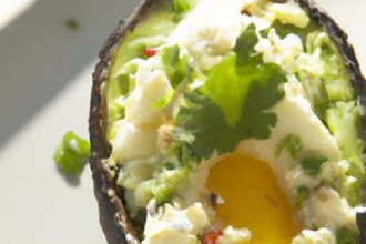 Golden Baked Egg in Avocado: A Nutritious Morning Boost
