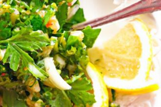 Zesty Tabbouleh: Fresh Parsley and Lemon Juice Delight