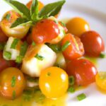 Savor Blistered Cherry Tomatoes Paired with Perfect Scallops