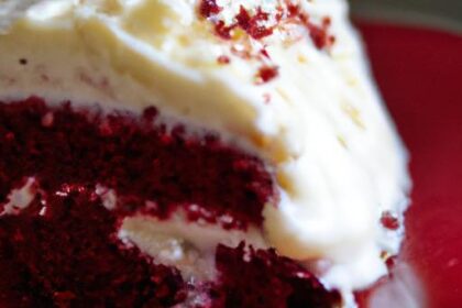 Decadent Red Velvet Cake with Silky Cream Cheese Frosting