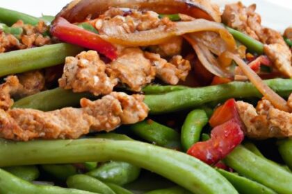 Fiery Ground Turkey & Green Bean Stir-Fry: A Zesty Delight