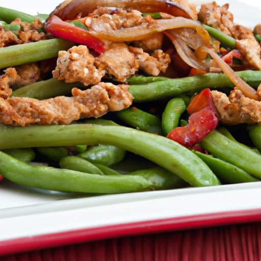 Fiery Ground Turkey & Green Bean Stir-Fry: A Zesty Delight