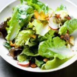 Crisp Garden Lettuces Tossed in a Zesty Simple Vinaigrette