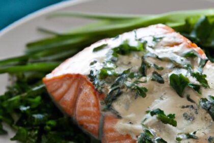 Delightful Poached Salmon with Creamy Dill Sauce Recipe