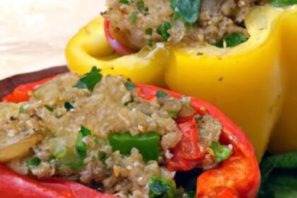 Flavor-Packed Stuffed Bell Peppers with Quinoa & Herbs