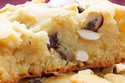 Chewy Blondies with White Chocolate Chips: A Sweet Delight