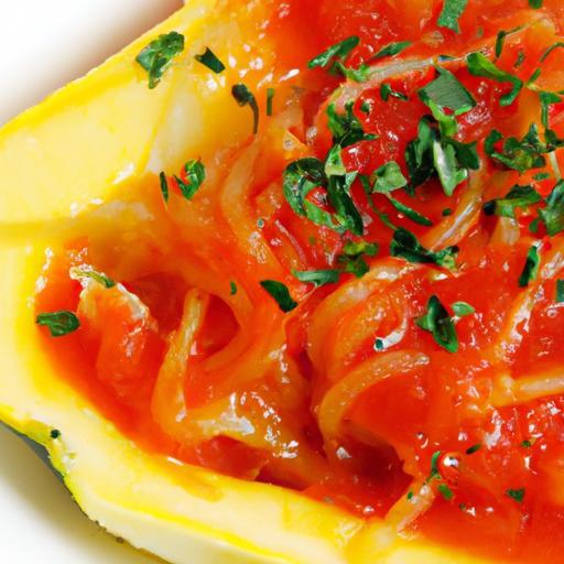 Twist on Tradition: Spaghetti Squash with Vibrant Tomato Sauce