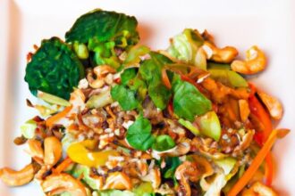 Savor the Crunch: Veggie Stir-Fry with Creamy Cashew Sauce