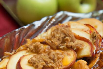 Crispy Delight: Apple Crisp Featuring Duck Fat Crust Magic