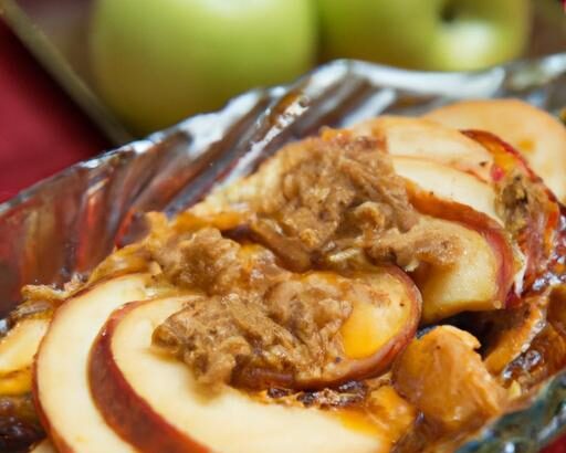 Crispy Delight: Apple Crisp Featuring Duck Fat Crust Magic