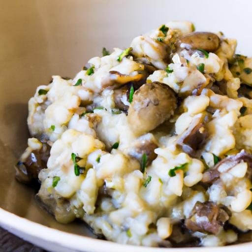 Creamy Mushroom & Thyme Cauliflower Rice Risotto Delight