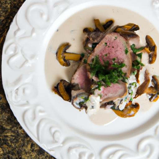 Savor Beef Tenderloin Tips in Luxurious Mushroom Cream Sauce