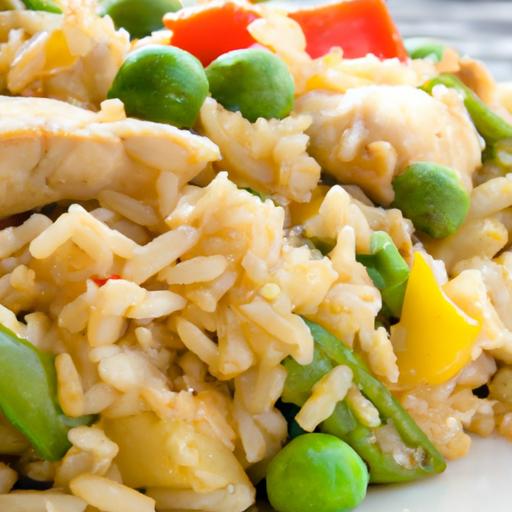 Flavorful Chicken Fried Rice with Fresh, Vibrant Vegetables