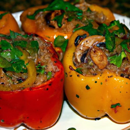 Flavor-packed Stuffed Bell Peppers with Quinoa & Herbs