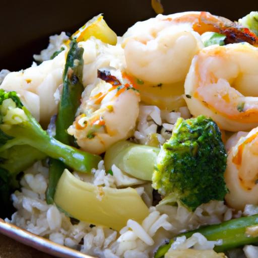 Savor the Flavor: Cauliflower Rice Stir-Fry with Shrimp Delight