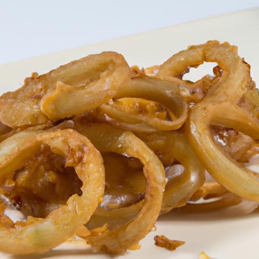 Crispy Onion Rings perfected: Served with Spicy Aioli Flair