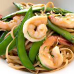 Savor Shrimp Lo Mein with Crisp Snow Peas: A Flavorful Twist
