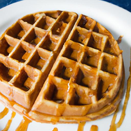 Fluffy Gluten-Free Waffles Drizzled with Maple Syrup Magic