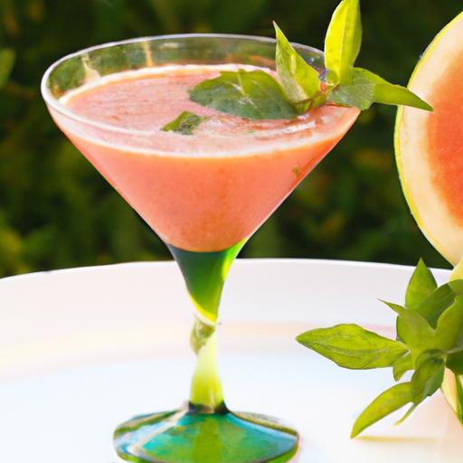 Refreshingly Cool: Watermelon Smoothie with Fresh Mint Magic
