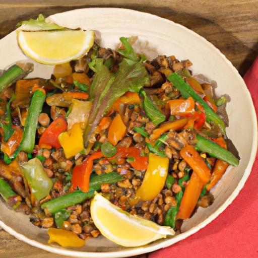 Zesty Lentil & Veggie Stir-Fry with Ginger Kick: A Healthy Delight