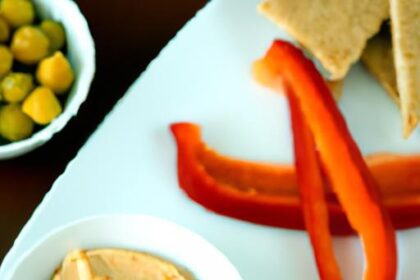 Crunchy Bell Pepper & Hummus Slices: A Healthy Snack Idea