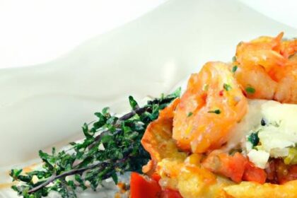 Savor Shrimp Saganaki: Tangy Tomatoes & Creamy Feta Delight