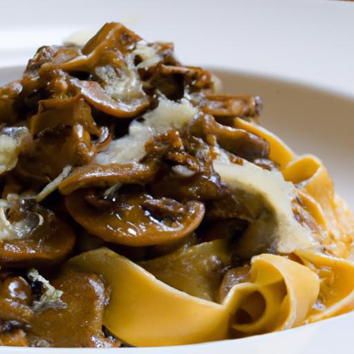 Crafting Handmade Pappardelle with Rich Mushroom Ragu