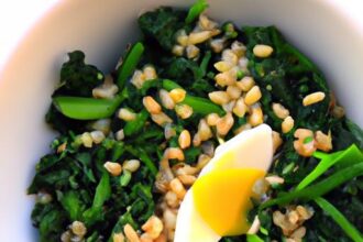 Nourish Your Mornings: Warm Barley & Spinach Breakfast Bowl