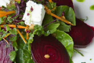 Bright Bites: Roasted Beet and Goat Cheese Salad Delight