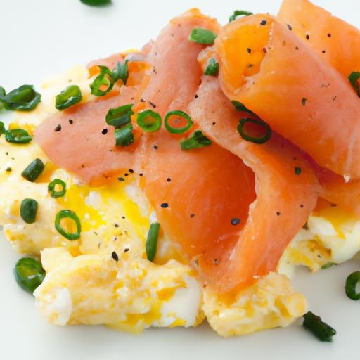 Elevate Breakfast: Scrambled Eggs with Smoked Salmon & Chives