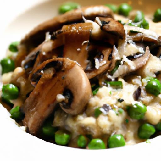 Creamy One-Pot Mushroom & Pea Risotto: Simple & Savory