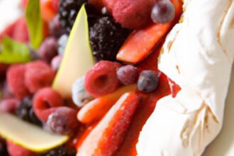 Pavlova Perfection: A Fresh Fruit Delight Unveiled