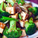 Savory Stir-Fried Tofu & Broccoli in Tangy Sesame Sauce