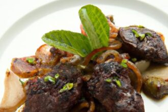 Savor Pan-Seared Local Chicken Livers with Caramelized Onions