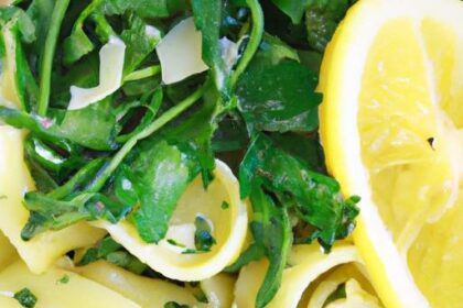 Zesty Skillet Lemon Ricotta Pasta with Peppery Arugula