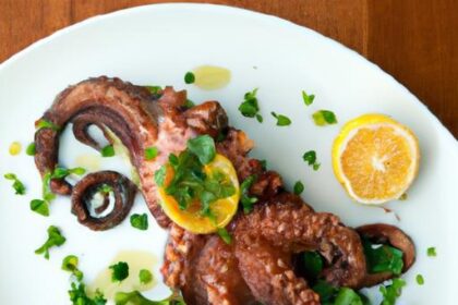 Savor the Flavors: Grilled Octopus with Lemon & Parsley