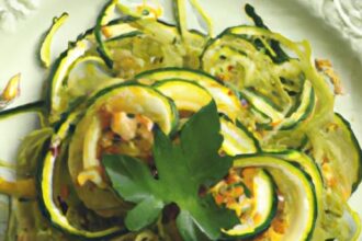 Zesty Zucchini Noodles with Ginger Garlic Twist Recipe