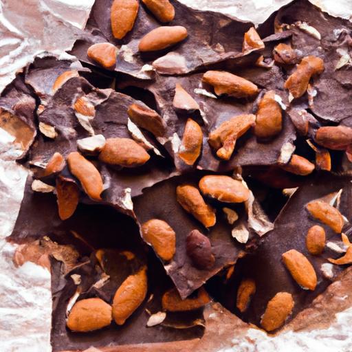 Indulgent Dark Chocolate Bark with Crunchy Almonds Delight