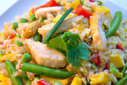 Flavorful Chicken Fried Rice with Colorful Garden Veggies