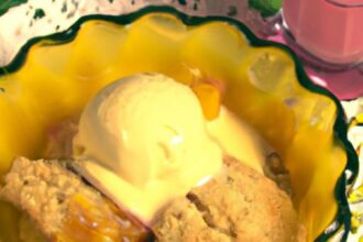 Sweet Harmony: Peach Cobbler with Fluffy Biscuit Topping