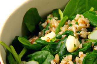 Energize Mornings with a Warm Barley and Spinach Bowl