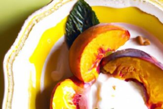Sweet & Simple: Honey Roasted Peaches with Creamy Yogurt