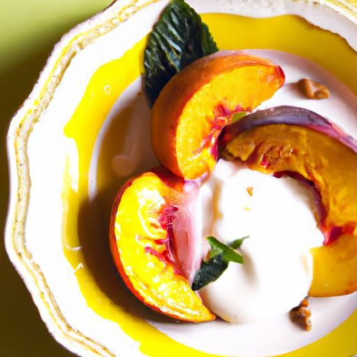 Sweet & Simple: Honey Roasted Peaches with Creamy Yogurt