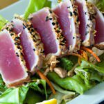 Flavorful Seared Tuna Salad Tossed in Zesty Sesame Dressing