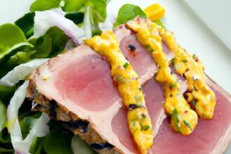 Savor Summer: Grilled Tuna Steak with Zesty Mango Salsa